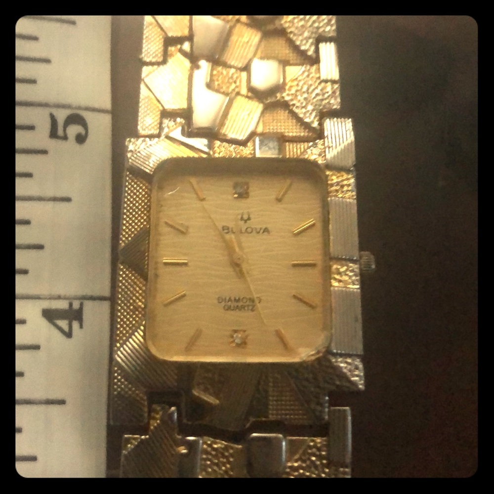 Bulova gold nugget watch